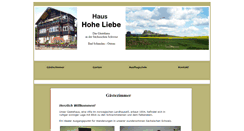 Desktop Screenshot of haus-hohe-liebe.de